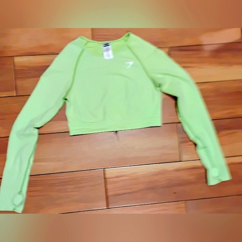 Gym shark Green Crop Top M